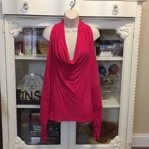 BCBG MaxAzria Cold-Shoulder Top